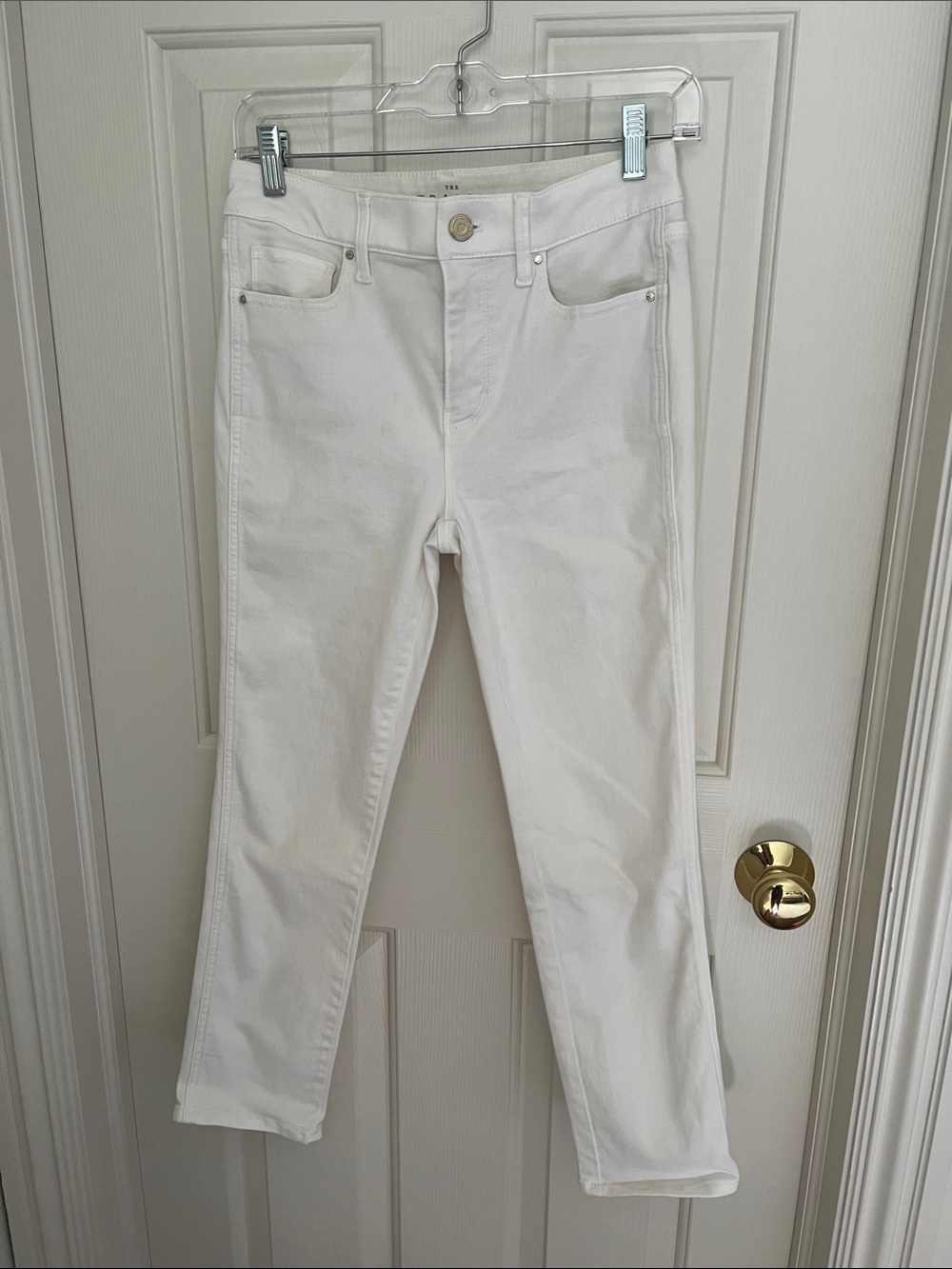 White House Black Market Women's White Skinny Jeans